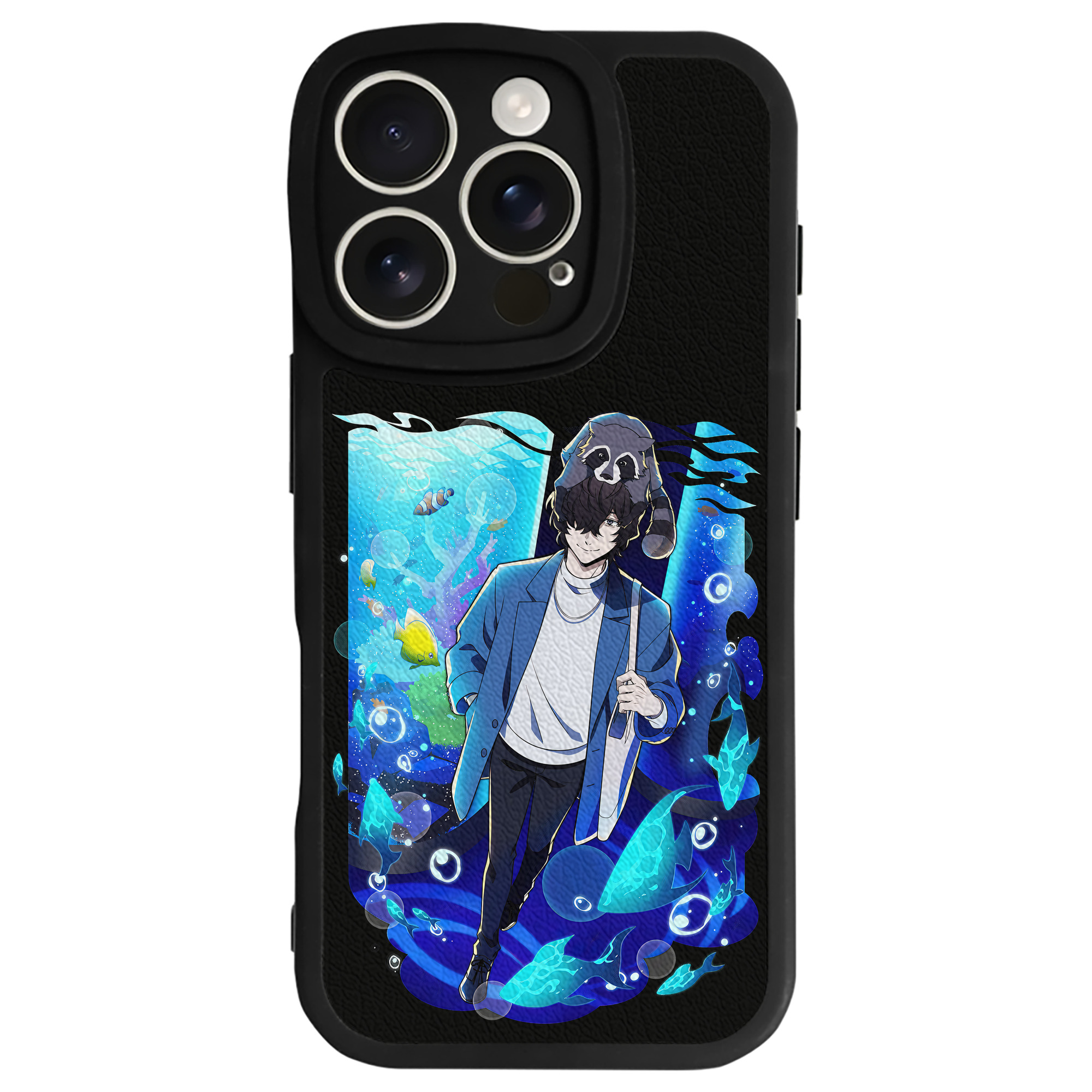 （画像用） 文豪ストレイドッグス Bungo Stray Dogs 【iPhone 16シリーズ対応】シリコンスマホケース（レザー調） 材質：シリコン